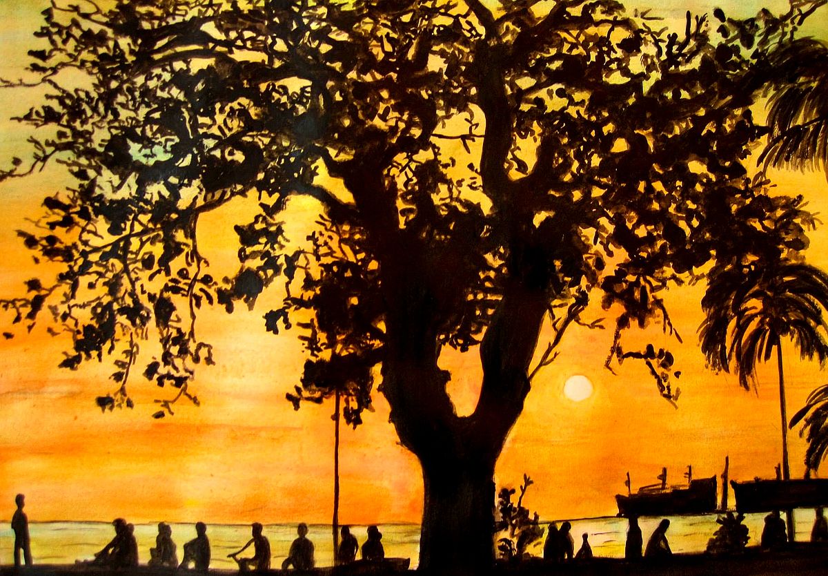 Sunset At Manila Bay